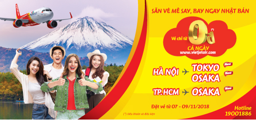 săn vé mê say bay ngay tại nhật