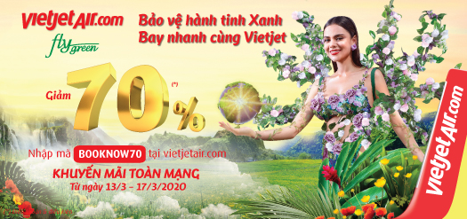 BẢO VỆ HÀNH TIN XANH BAY NHANH CÙNG VIETJET