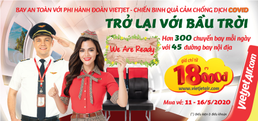 Bay an toàn với phi hành đoàn Vietjet - Chiến binh quả cảm chống dịch Covid