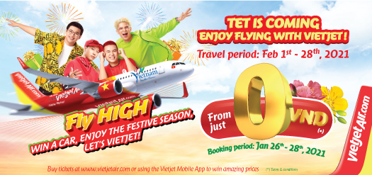 TET IS COMING ENJOY FLYING WITH VIETJET!