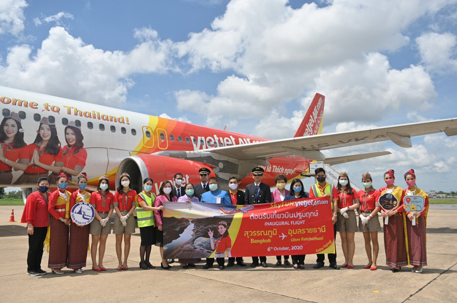 Vietjet tưng bừng khai trương đường bay Băng Cốc – Ubon Ratchathani và khuyến mại vé 0 Baht cho toàn mạng bay tại Thái Lan