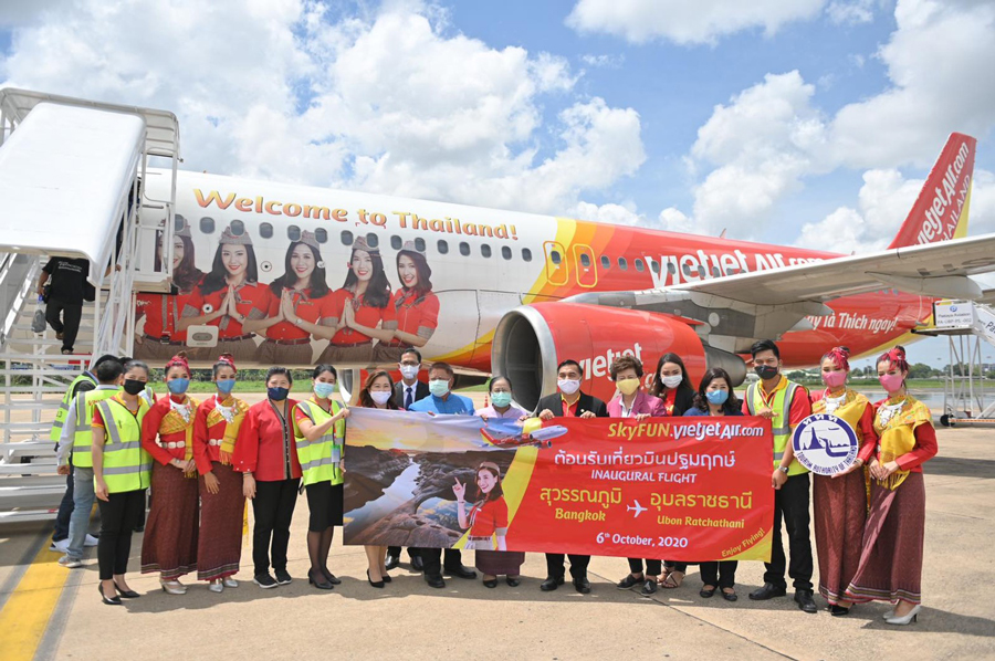 Vietjet tưng bừng khai trương đường bay Băng Cốc – Ubon Ratchathani và khuyến mại vé 0 Baht cho toàn mạng bay tại Thái Lan