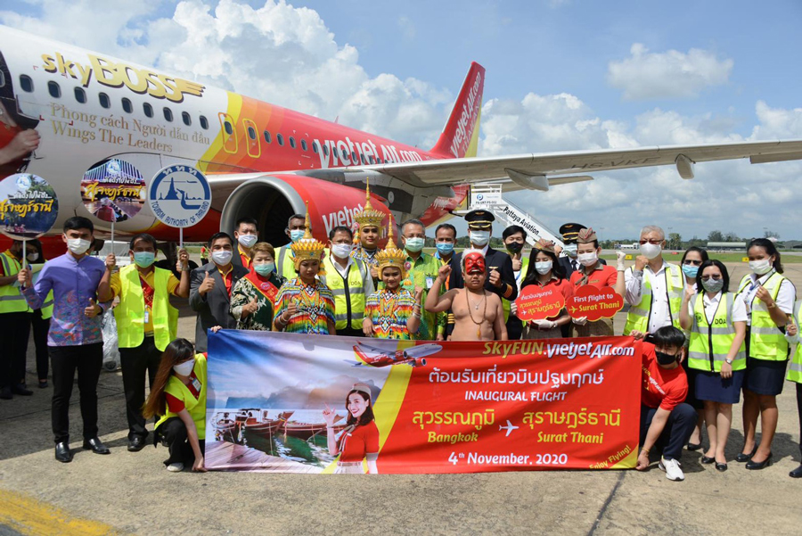 Vietjet khai trương đường bay mới đến Surat Thani và tiếp tục  công bố thêm đường bay mới tại Thái Lan