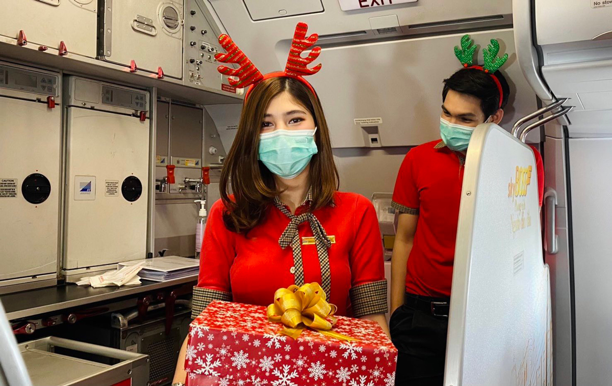 ไทยเวียตเจ็ทฉลองคริสต์มาส จัดเซอร์ไพรซ์ผู้โดยสารบนเที่ยวบินพิเศษ Magic Flight