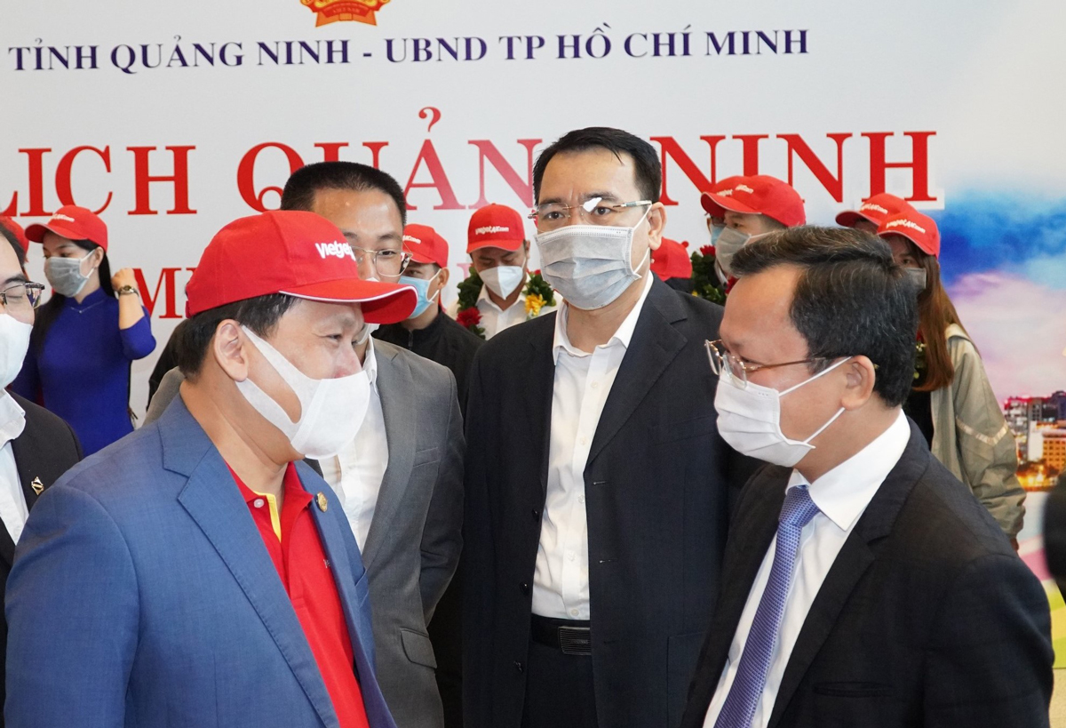 The reopened Van Don International Airport welcomes the first flight operated by Vietjet
