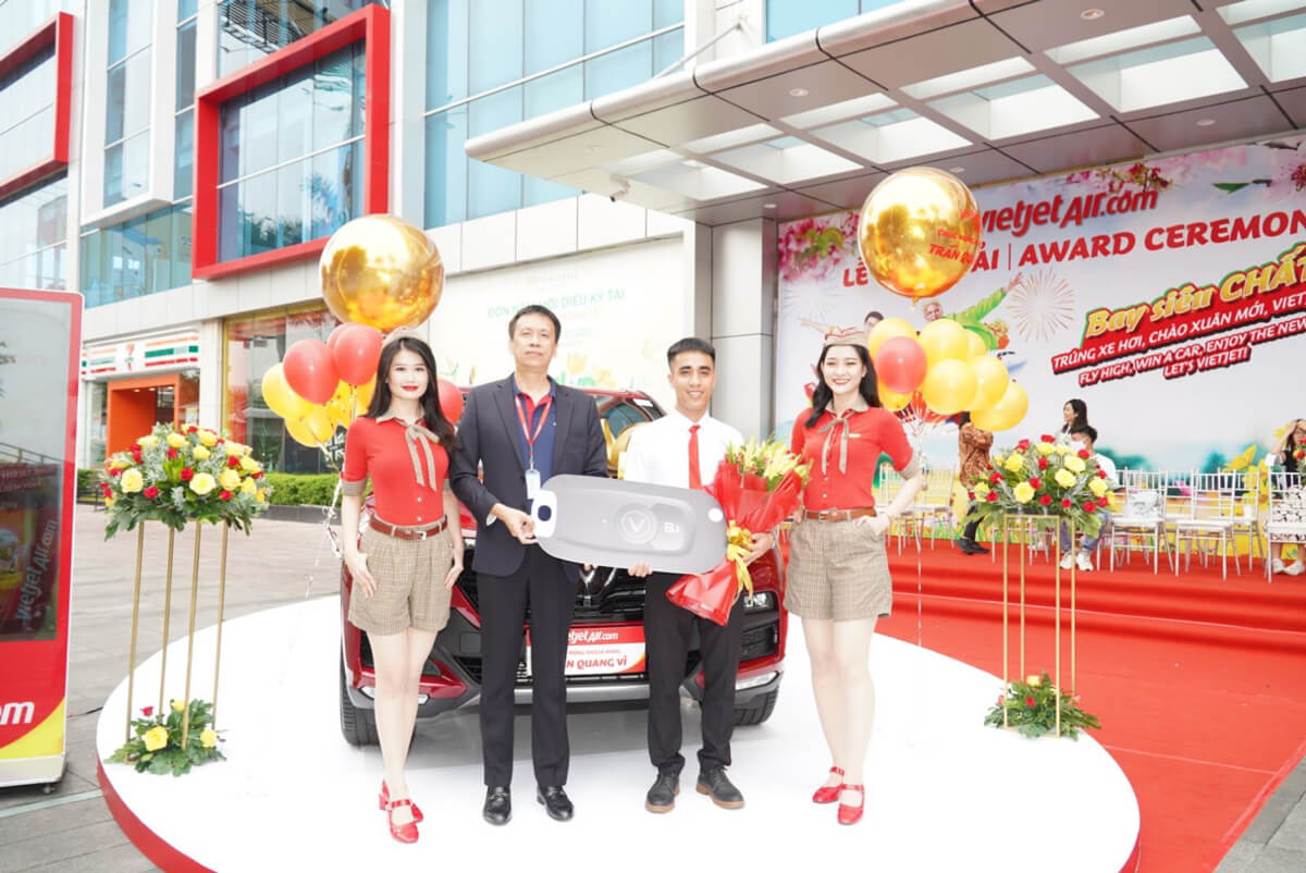Chiếc xe hơi trị giá 1,5 tỷ đồng theo chương trình bay chất cùng Vietjet đã tìm được chủ nhân