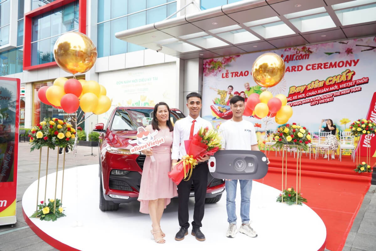 Chiếc xe hơi trị giá 1,5 tỷ đồng theo chương trình bay chất cùng Vietjet đã tìm được chủ nhân